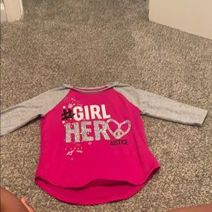 Long sleeve justice shirt